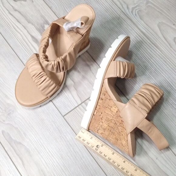 (57-3704) PIEPIEBUY Womens Open Toe Platform Wedge Sz 7 - Picture 2 of 10